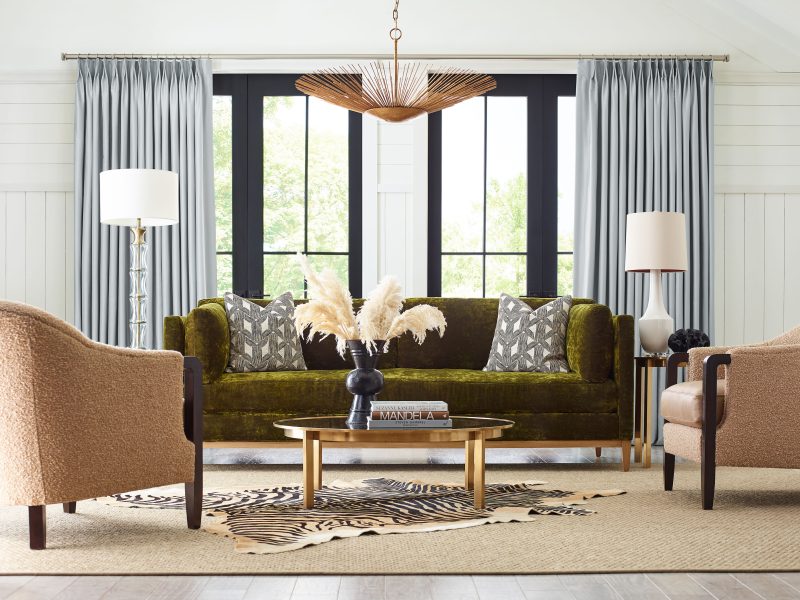 Vesper Sofa, Rouen Chair