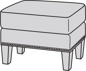 Ottoman 119Storage Ottoman 1119