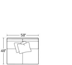 Armless Loveseat 13AL