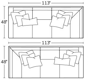 Left Arm Sofa Return 13LSRRight Arm Sofa Return 13RSR