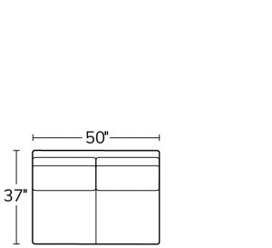 Armless Loveseat 16AL