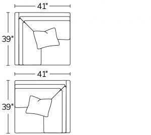 Left Arm Chair 20LACRight Arm Chair 20RAC