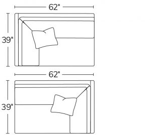 Left Arm Loveseat 20LALRight Arm Loveseat 20RAL