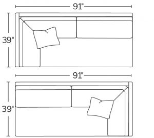 Left Arm Sofa 20LASRight Arm Sofa 20RAS