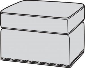 Base Ottoman 220Base Storage Ottoman 1220