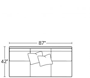 Armless Sofa 23AS
