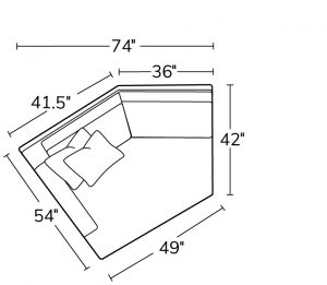Left Arm Corner Chaise 23LCZ
