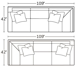 Left Arm Sofa Return 23LSRRight Arm Sofa Return 23RSR