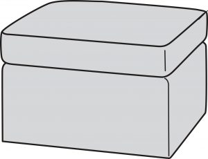 Ottoman 300Storage Ottoman 1300