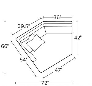 Left Arm Corner Chaise 31LCZ