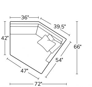 Right Arm Corner Chaise 31RCZ