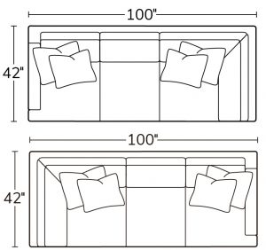 Left Arm Sofa Return 31LSRRight Arm Sofa Return 31RSR