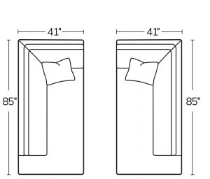 Left Bumper Chaise 41LBCRight Bumper Chaise 41RBC