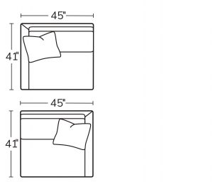 Left Arm Chair 41LACRight Arm Chair 41RAC