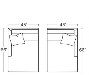 Left Arm Chaise 41LAZRight Arm Chaise 41RAZ