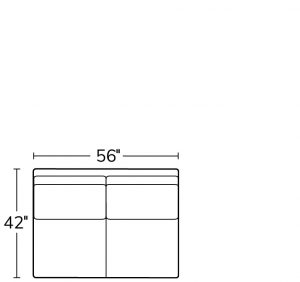 Armless Loveseat 51AL