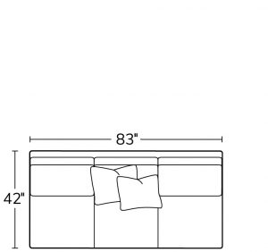 Armless Sofa 51AS