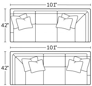 Left Arm Sofa Return 51LSRRight Arm Sofa Return 51RSR