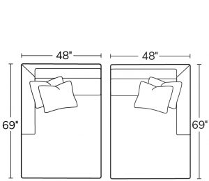 Left Arm Chaise 57LAZRight Arm Chaise 57RAZ