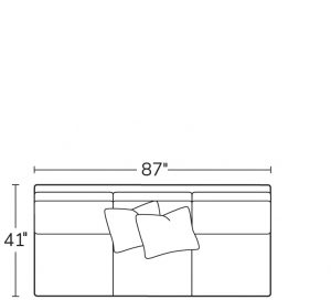 Armless Sofa 71AS