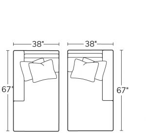 Left Arm Chaise 71LAZRight Arm Chaise 71RAZ