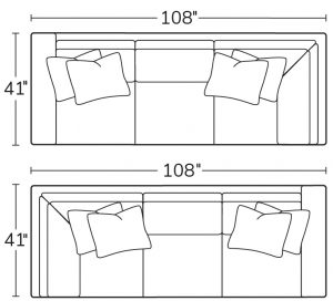 Left Arm Sofa Return 71LSRRight Sofa Return 71RSR