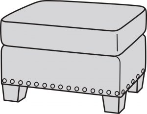 Ottoman 733Storage Ottoman 1733