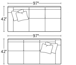 Left Arm Sofa 89LASRight Arm Sofa 89RAS