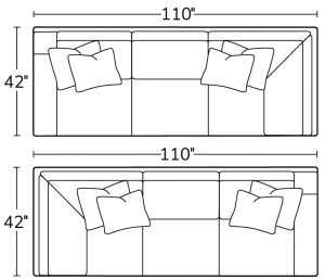 Left Arm Sofa Return 89LSRRight Arm Sofa Return 89RSR