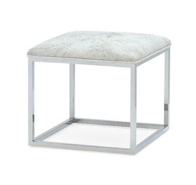 Lark Chrome Ottoman 432