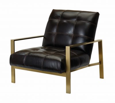 Arlo Tufted Brass Chair 597
