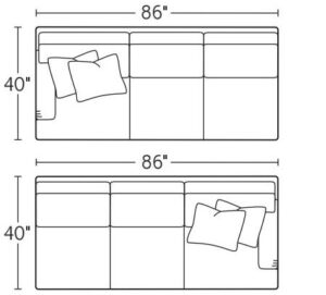 Left Arm Sofa 38LASRight Arm Sofa 38RAS