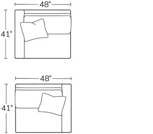 Left Arm Chair 91LACRight Arm Chair 91RAC