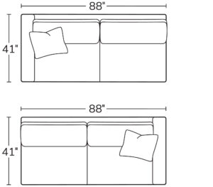 Left Arm Sofa 91LASRight Arm Sofa 91RAS