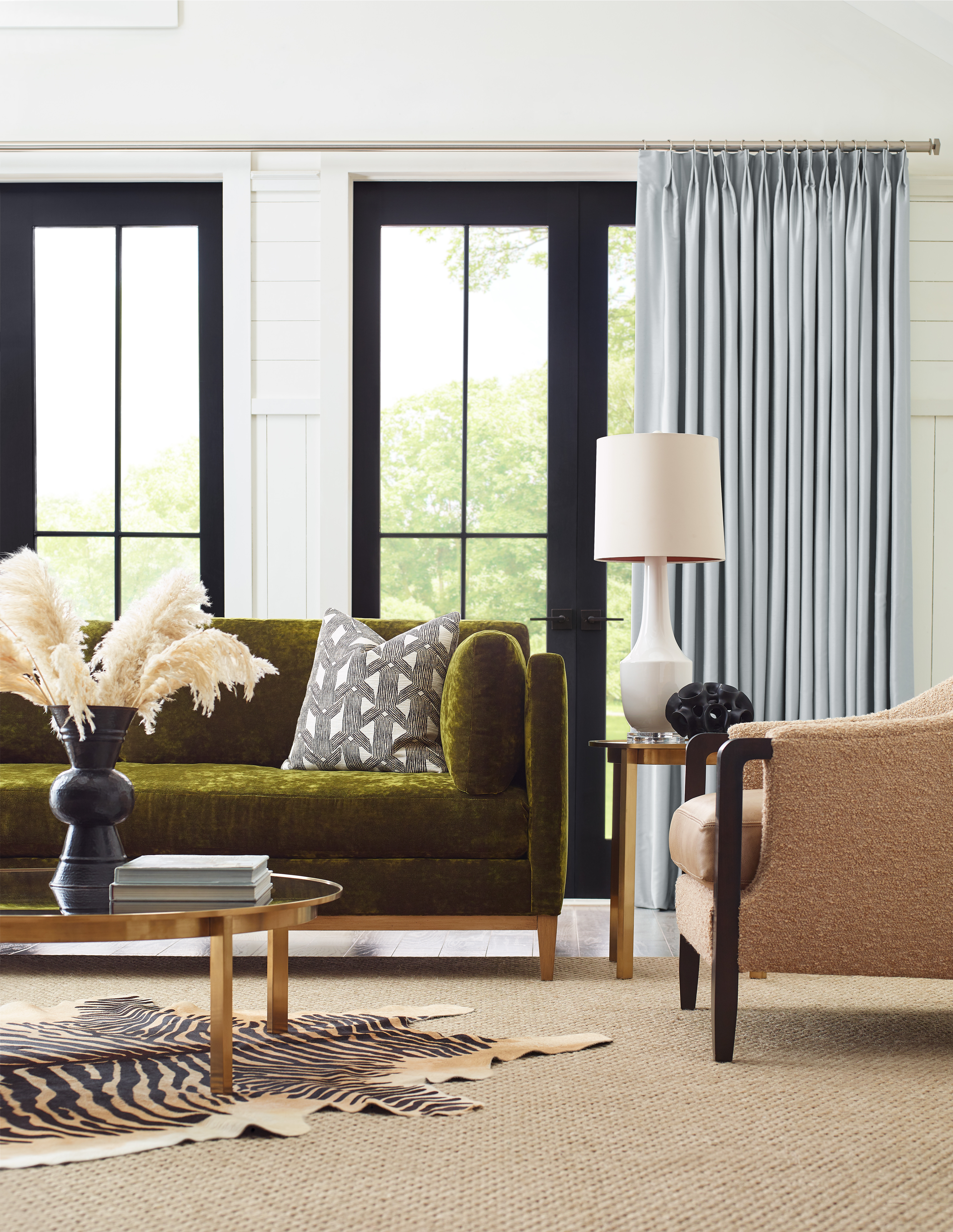 Vesper Sofa, Rouen Chair