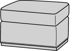 Ottoman 324Storage Ottoman 1324