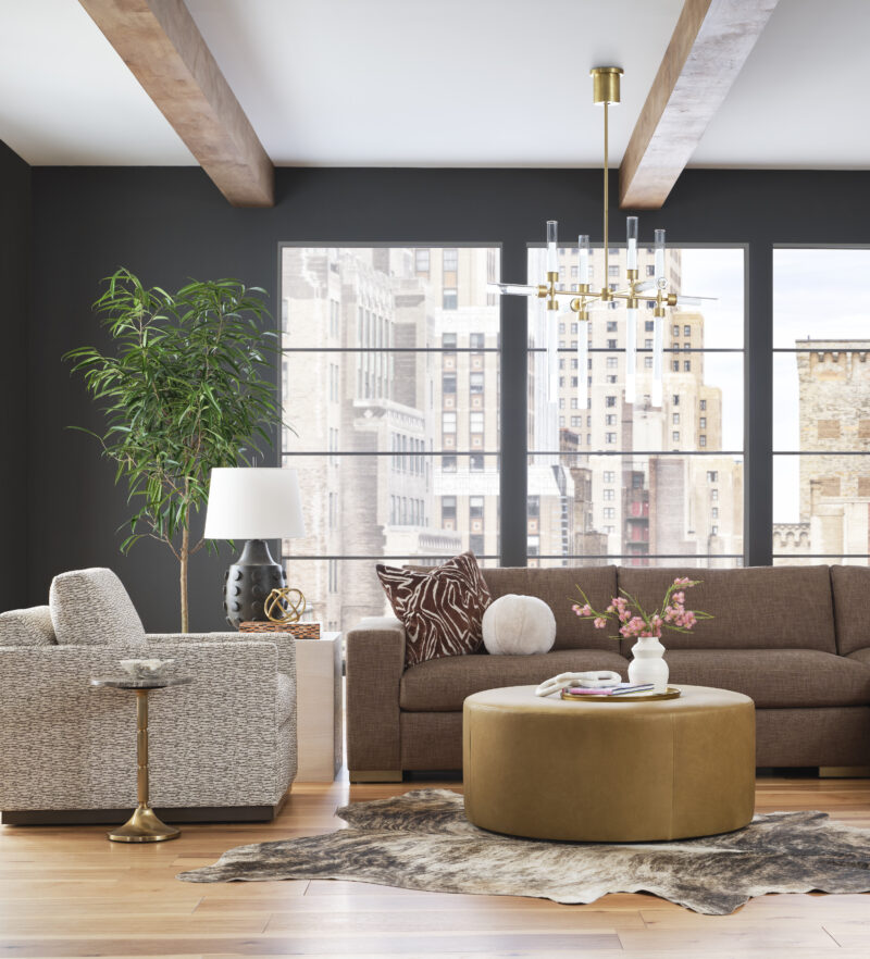 Custom Choices Modern Sectional , Custom Choices Modern Swivel Chair, Nevan Ottoman