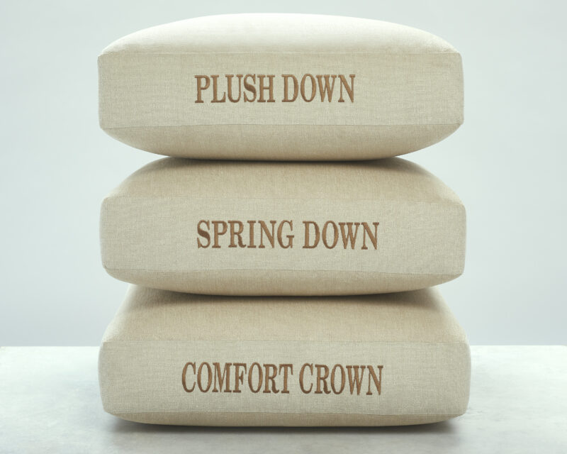 Pillows stacked