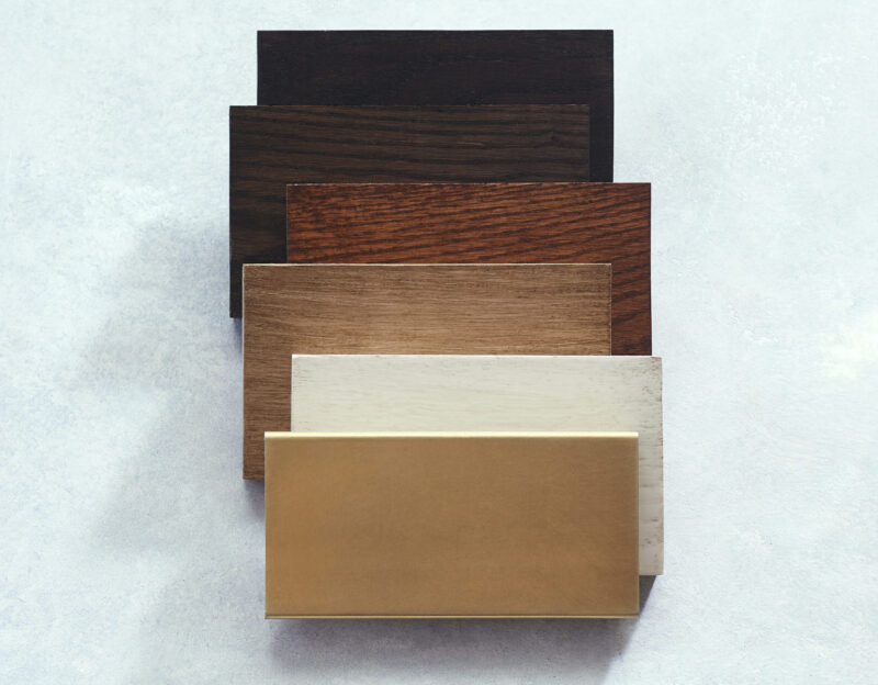 An assorted collection of wood finishes