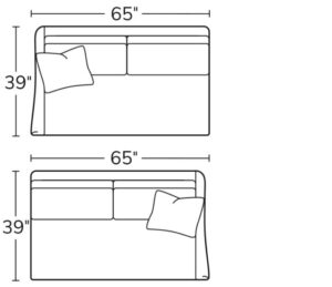 Left Arm Loveseat 19LALRight Arm Loveseat 19RAL
