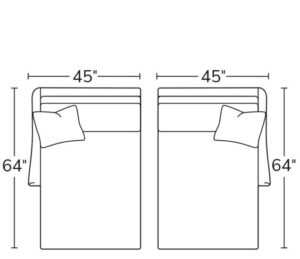 Left Arm Chaise 18LAZRight Arm Chaise 18RAZ