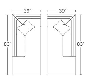 Left Bumper Chaise 18LBCRight Bumper Chaise 18RBC