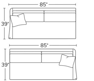 Left Arm Sofa 19LASRight Arm Sofa 19RAS