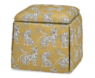 Lily Skirted Storage Ottoman 1249