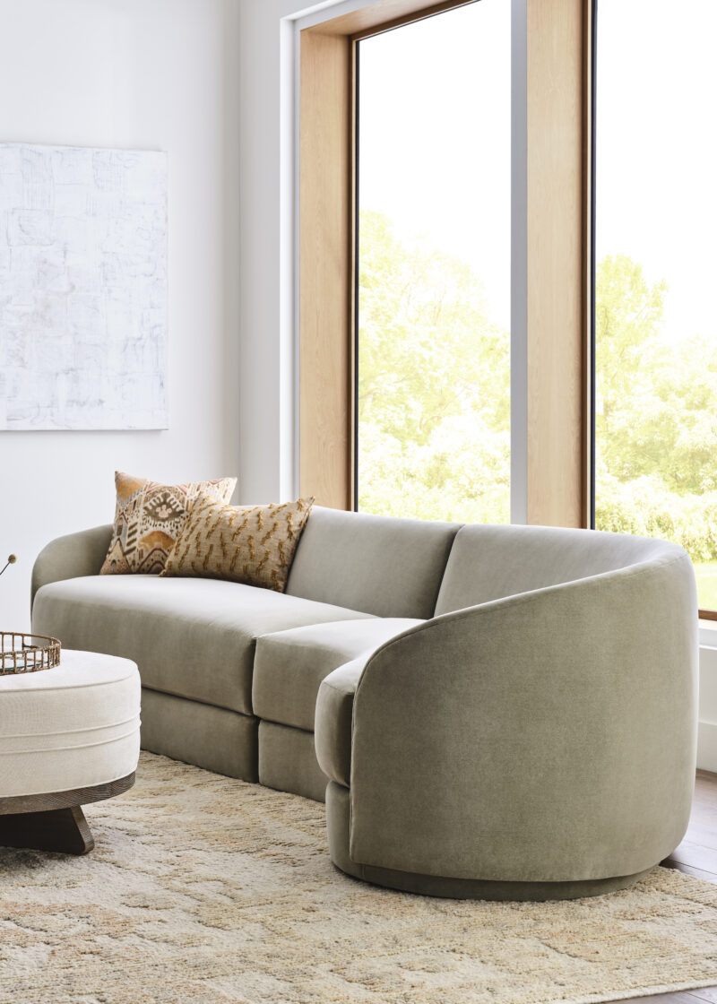Aria Sectional, Bali Pecan Large Ottoman